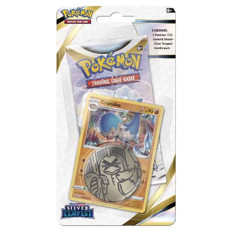 Pokémon, Sword & Shield 12: Silver Tempest, Checklane Blister Pack: Cranidos