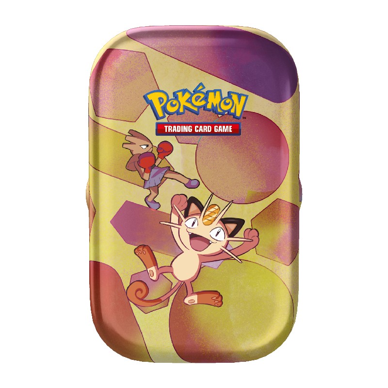 Pokemon Scarlet & Violet 151 Mini Tin Meowth & Hitmonchan