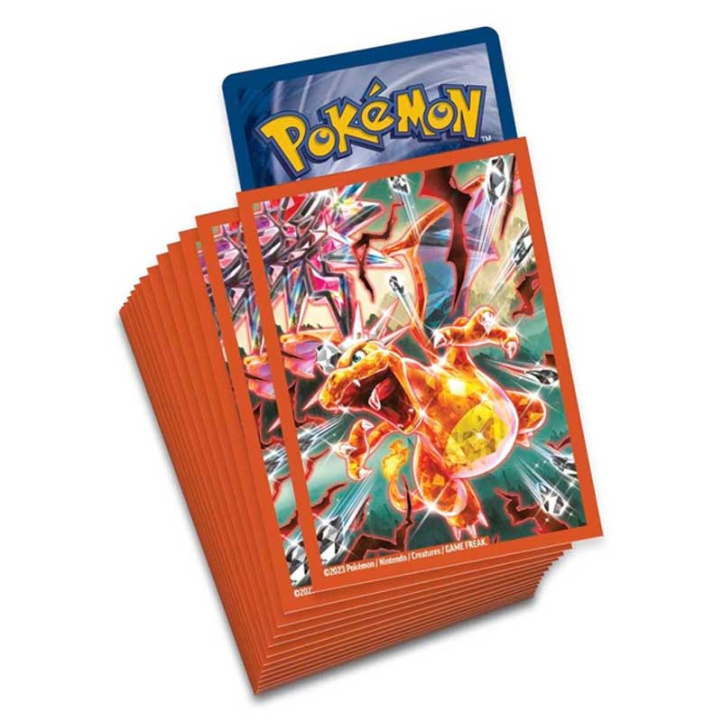 Pokémon, Deck Protector Sleeves Charizard EX (Från Charizard Premium Collection) - 65st
