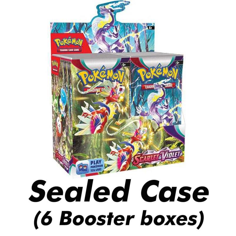 Pokémon, Scarlet & Violet, Sealed Case (6 booster boxes)