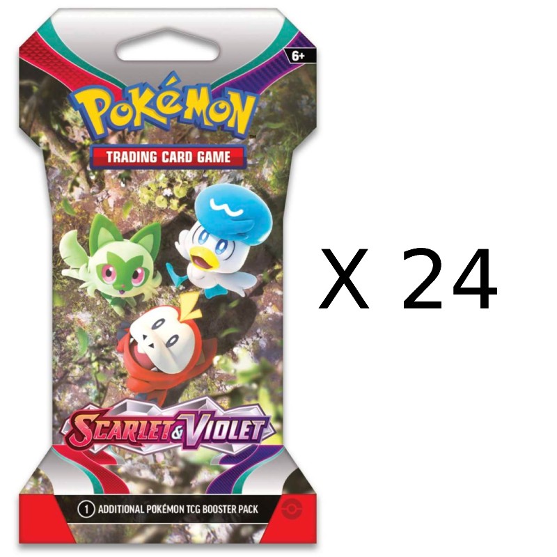 Pokémon, Scarlet & Violet, Sleeved Booster Display (24 sleeved boosters)
