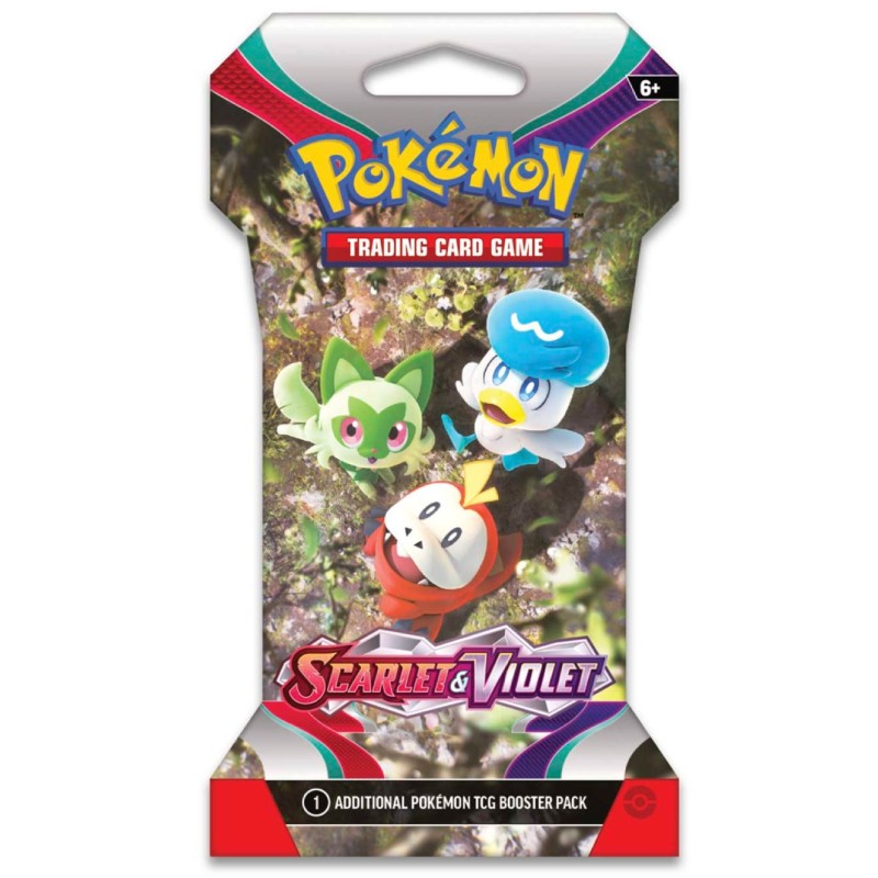 Pokémon, Scarlet & Violet, 1 Sleeved Booster [Random art på sleeven]
