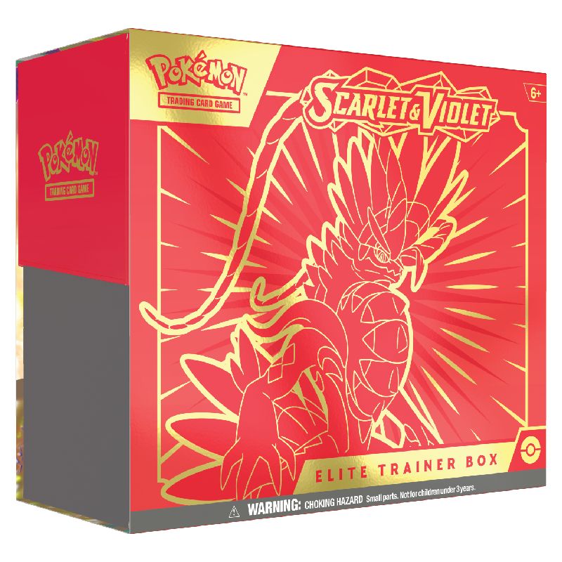 FÖRKÖP: Pokémon, Scarlet & Violet, Elite Trainer Box - Koraidon (Röd) (Preliminär release 31:e mars 2023)