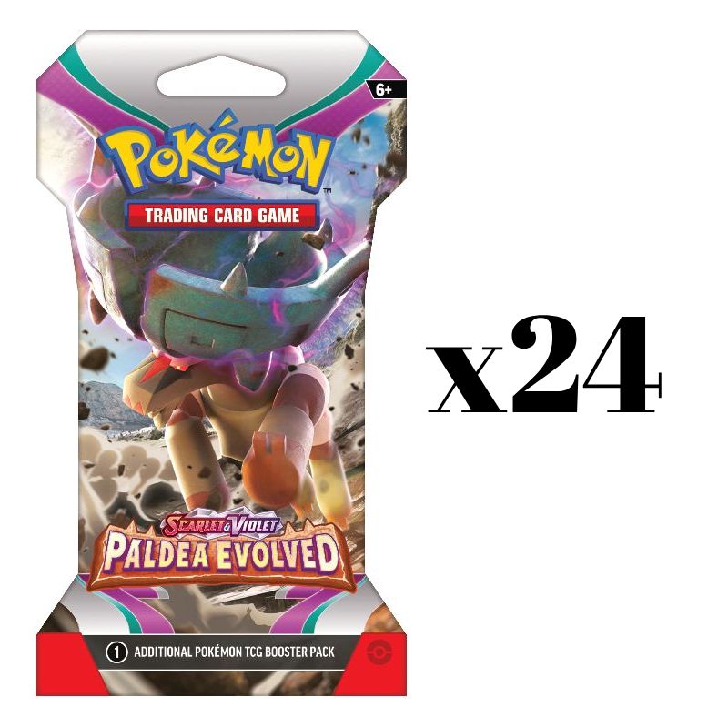 Pokémon, SV2: Paldea Evolved, Sleeved Booster Display (24 sleeved boosters)