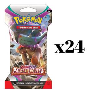 Pokémon, SV2: Paldea Evolved, Sleeved Booster Display (24 sleeved boosters)