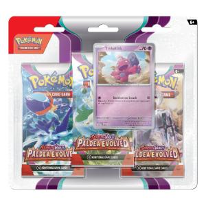 Pokémon, SV2: Paldea Evolved, Three Pack Blister: Tinkatink
