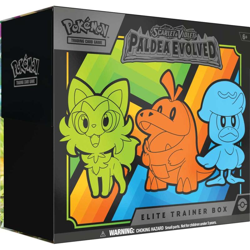 FÖRKÖP: Pokémon, SV2: Paldea Evolved, Elite Trainer Box (Preliminär release 9:e juni 2023)