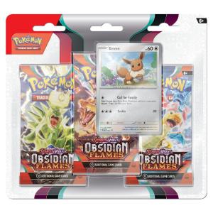 Pokémon, SV3: Obsidian Flames, Three Pack Blister: Eevee