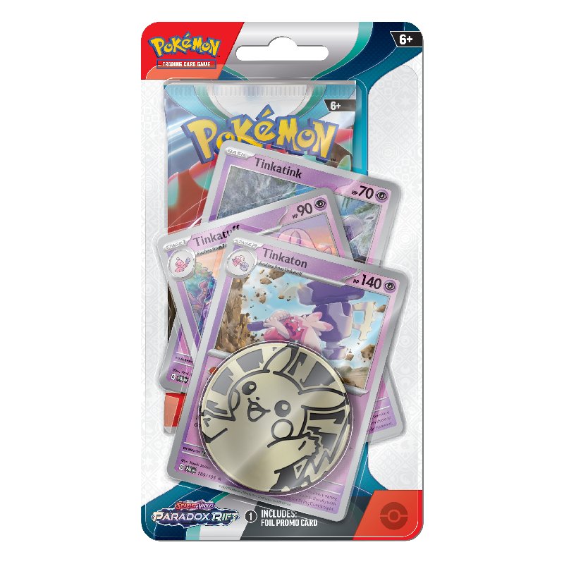 Pokémon, SV4: Paradox Rift, PREMIUM Checklane Blister Pack: Tinkaton