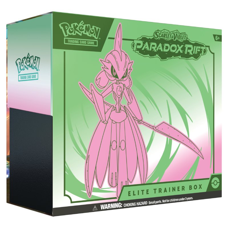 Pokémon, SV4: Paradox Rift, Elite Trainer Box: Iron Valiant (Green)