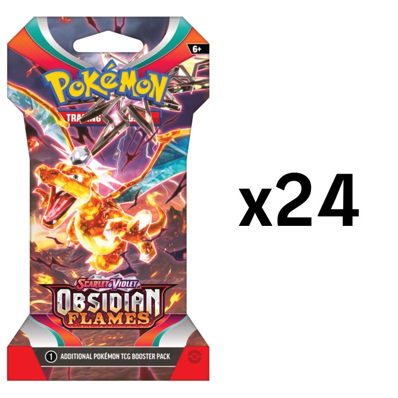 Pokémon, SV3: Obsidian Flames, Sleeved Booster Display (24 sleeved boosters)