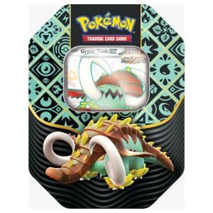 Pokemon Scarlet & Violet Paldean Fates Tin Great Tusk [4 boosters]