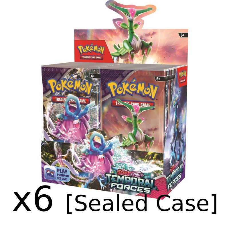 Pokémon, SV5: Temporal Forces, Hel Case (6 booster boxar)