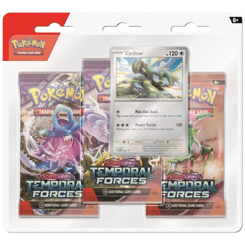 Pokémon, SV5: Temporal Forces, Three Pack Blister: Cyclizar