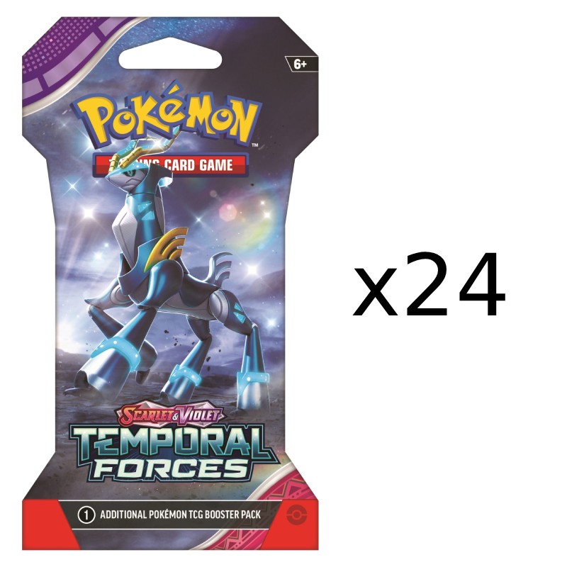 Pokémon, SV5: Temporal Forces, Sleeved Booster Display (24 sleeved boosters)