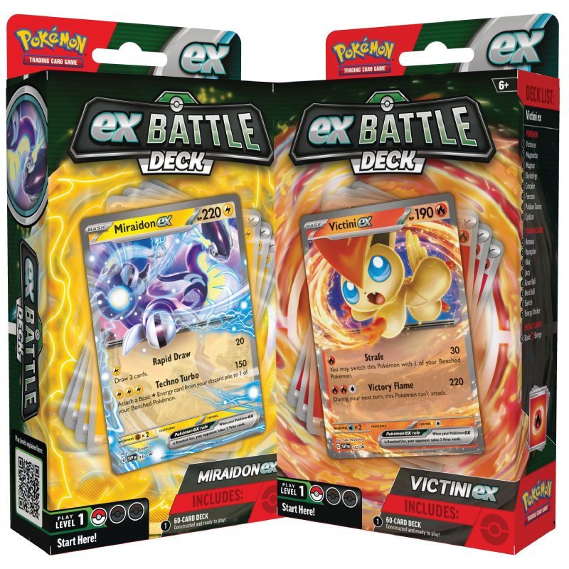 Pokémon, Battle Deck EX x 2 (Victini + Miraidon)