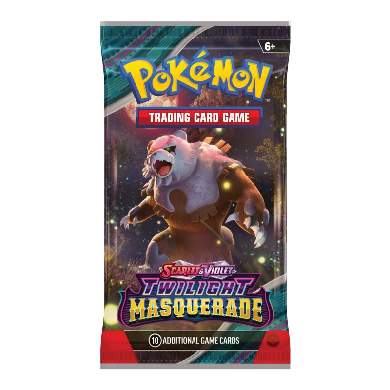 PRE-BUY: Pokémon, SV6: Twilight Masquerade, 1 Booster (Preliminary release May 24:th 2024)