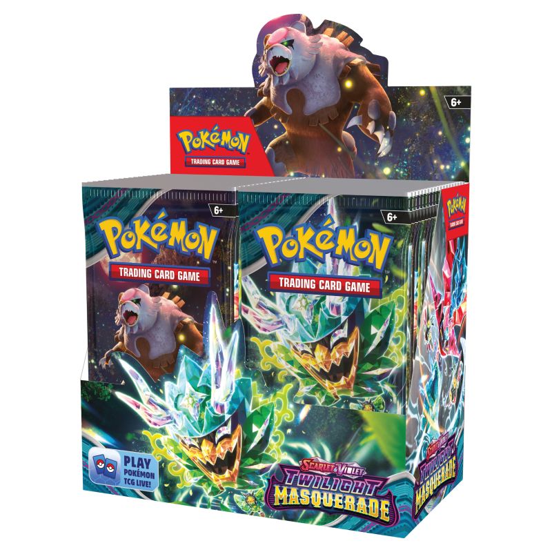 PRE-BUY: Pokémon, SV6: Twilight Masquerade, Display / Booster Box (Preliminary release May 24:th 2024)
