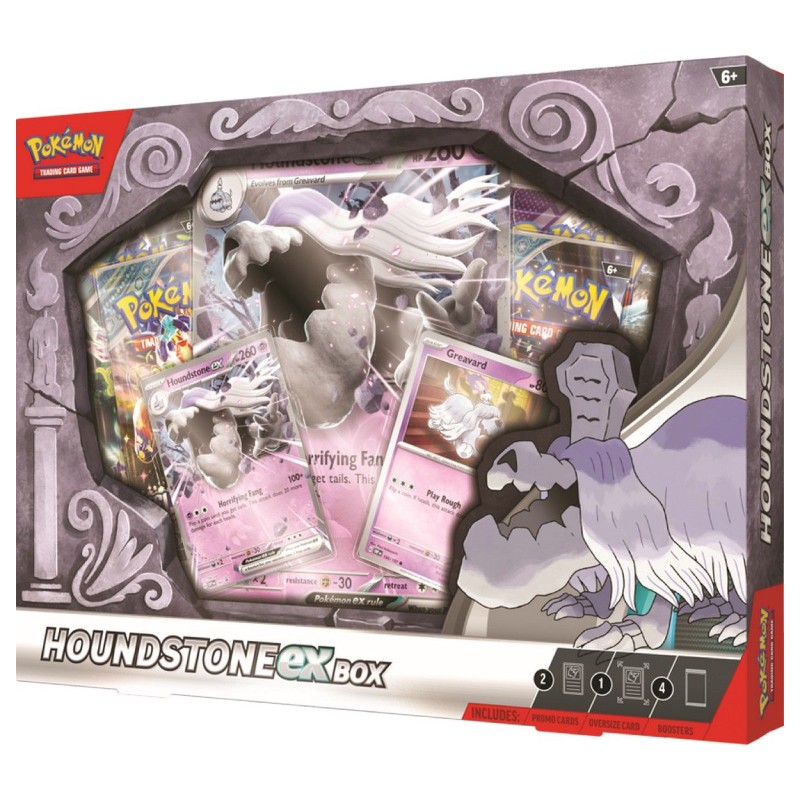 PRE-BUY: Pokémon, Houndstone ex Box (Preliminary release October 4:th 2024)