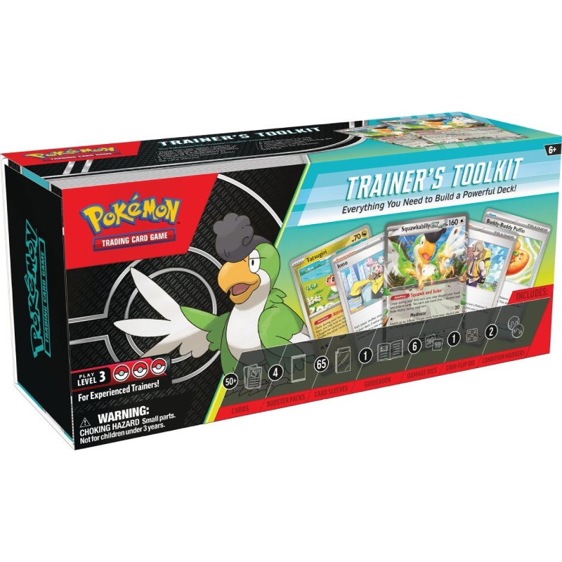 FÖRKÖP: Pokémon, Trainer's Toolkit 2024 - Squawkabilly ex (Preliminär release 18:e oktober 2024)