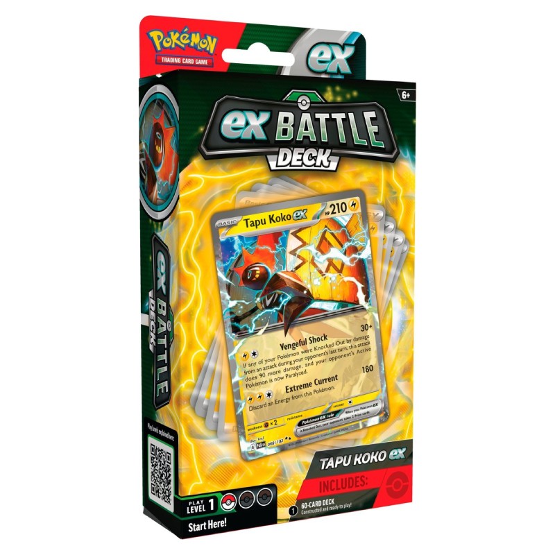 PRE-BUY: Pokémon, League Battle Deck - Tapu Koko ex (Preliminary release October 18:th 2024)