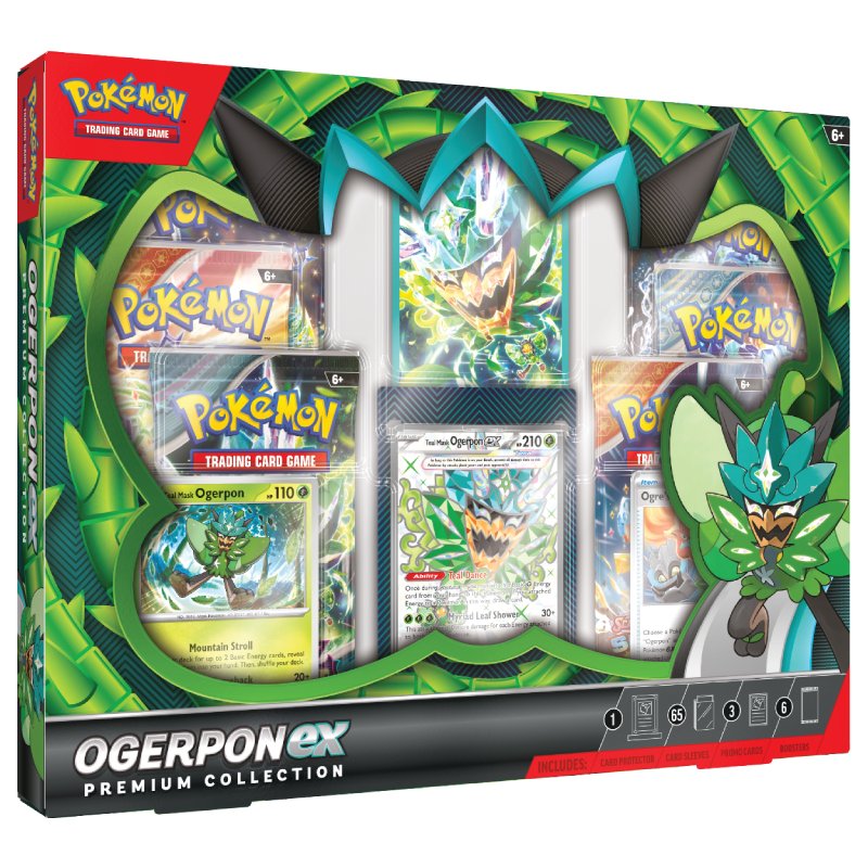 PRE-BUY: Pokémon, Ogerpon ex Premium Collection Box (Preliminary release November 15:th 2024)