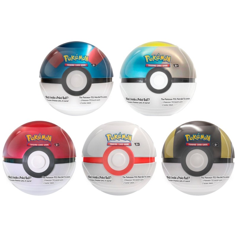 Pokémon, Ball Tin 2024 - Bundle (Alla 5 olika)