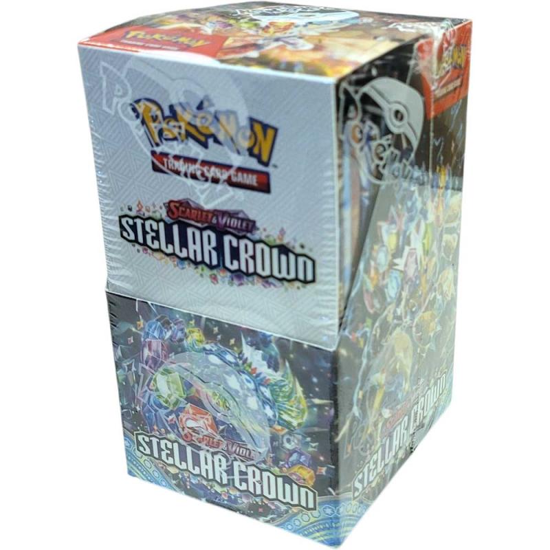 Pokémon,  SV7: Stellar Crown, LITEN Booster Box [Innehåller 18 boosters]