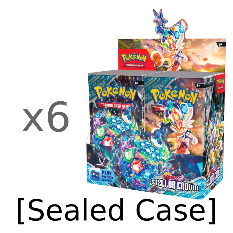 Pokémon, SV7: Stellar Crown, Hel Case (6 booster boxar)