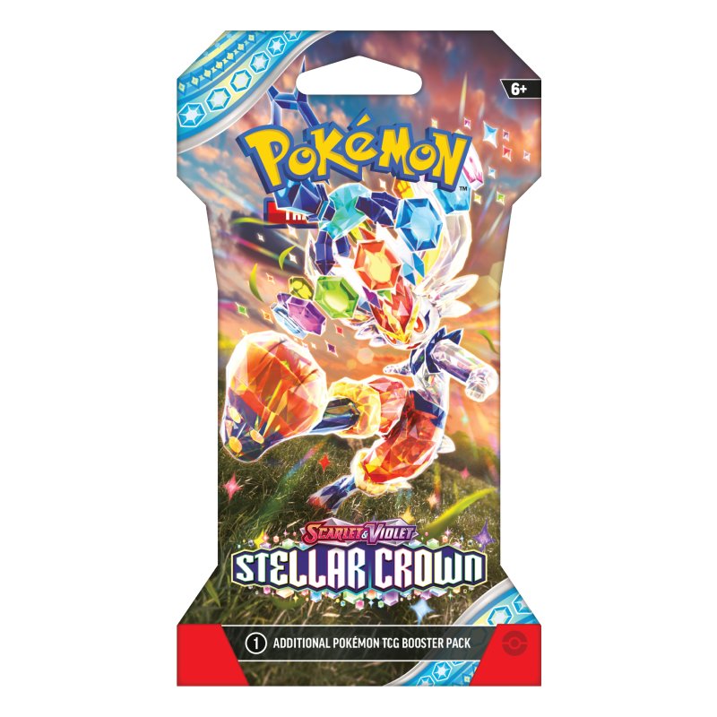 Pokémon, SV7: Stellar Crown, 1 Sleeved Booster [Random art]