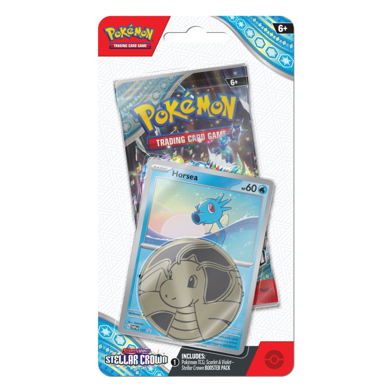 Pokémon, SV7: Stellar Crown, Checklane Blister Pack: Horsea