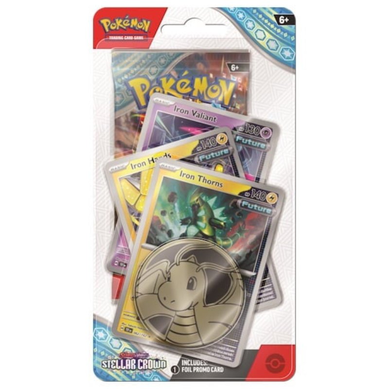 Pokémon, SV7: Stellar Crown, PREMIUM Checklane Blister Pack: Iron Thorns