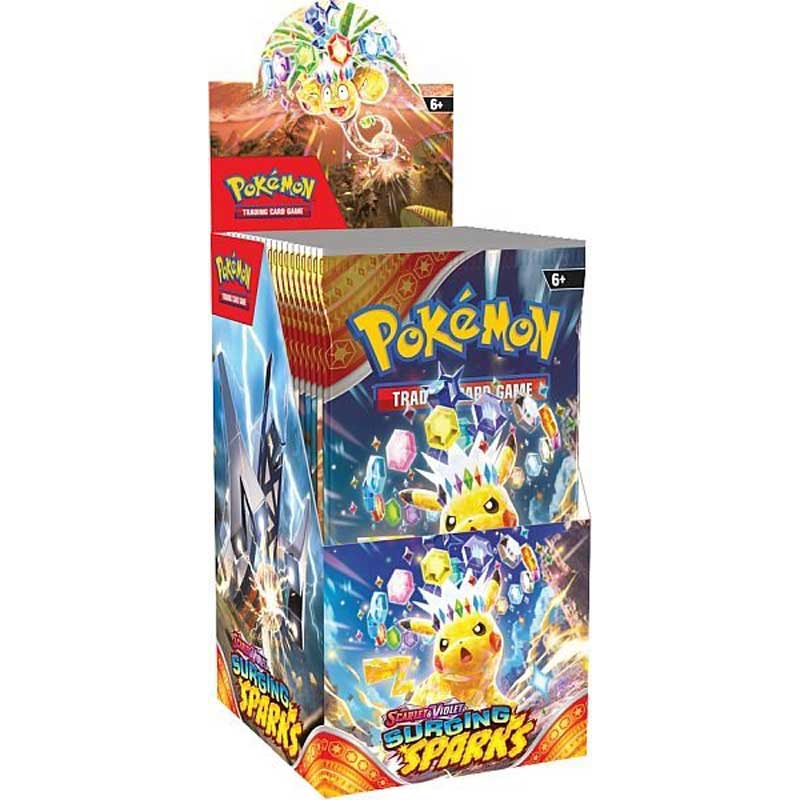 Pokémon, SV8: Surging Sparks, Small Display / Booster Box (18 Boosters)