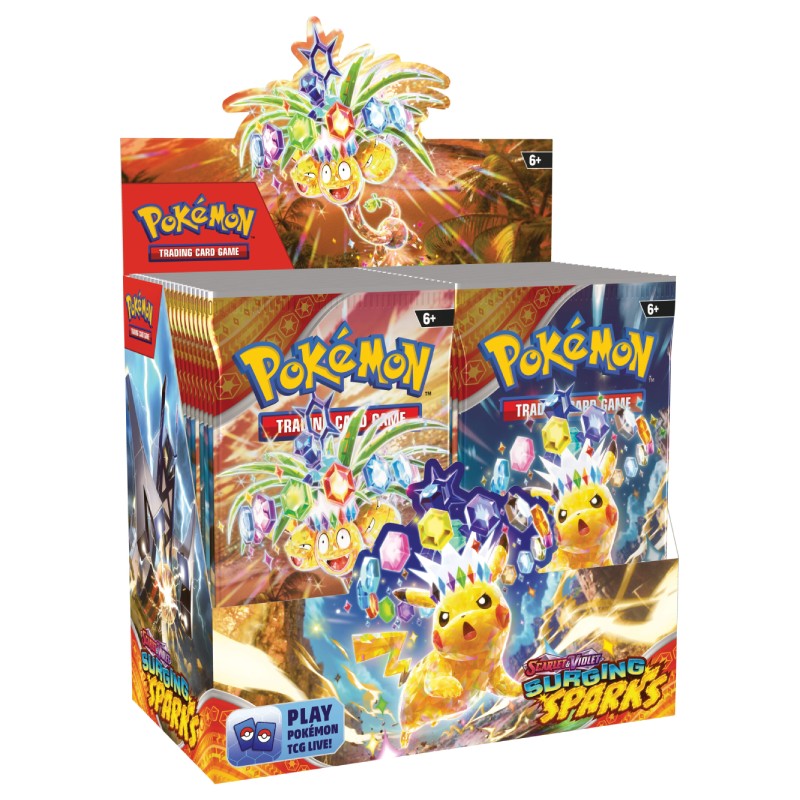 FÖRKÖP: Pokémon, SV8: Surging Sparks, Display / Booster Box (Preliminär early sales release 4:e november 2024)