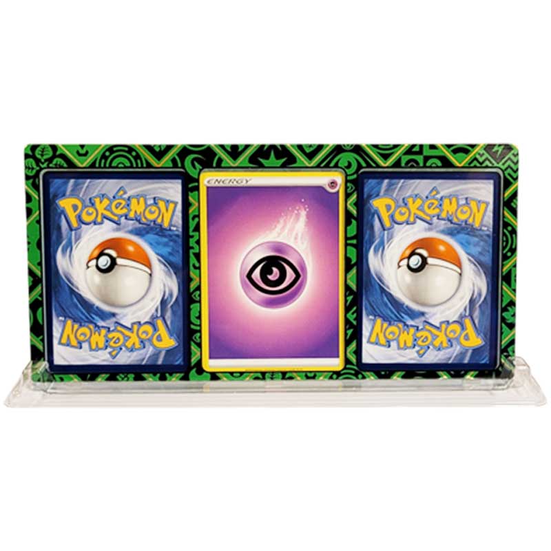 Pokemon 3-Card GREEN UV ONE-TOUCH Magnetic Holder + Stand [from Paldean Fates Premium Collection Meowscarada ex]