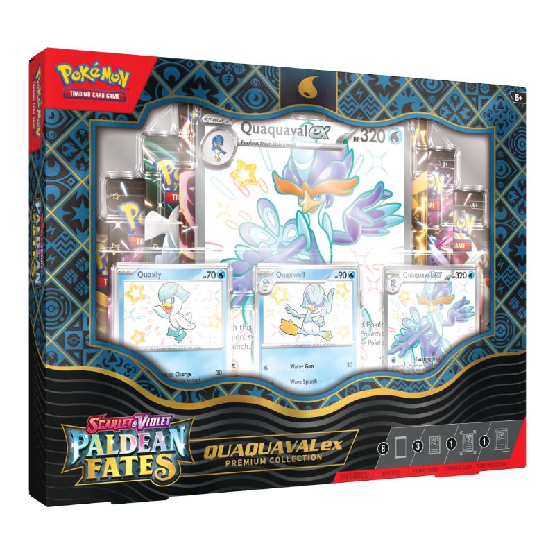 Pokemon Scarlet & Violet Paldean Fates Premium Collection Quaquaval ex