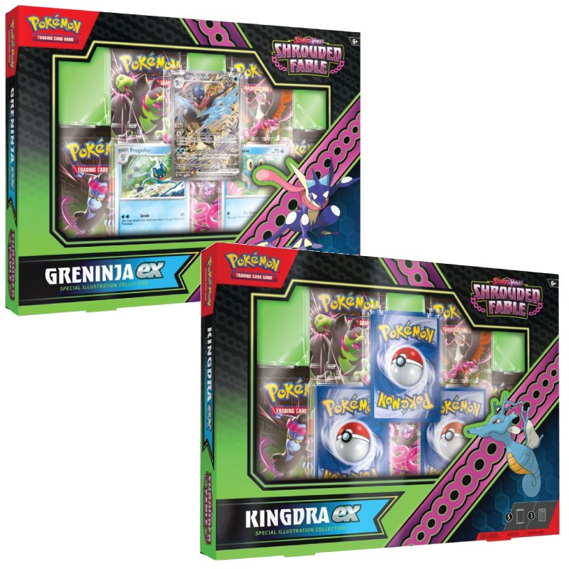 Pokemon SV6.5 - Shrouded Fable Special Illustration Collection Bundle (Greninja & Kingdra)