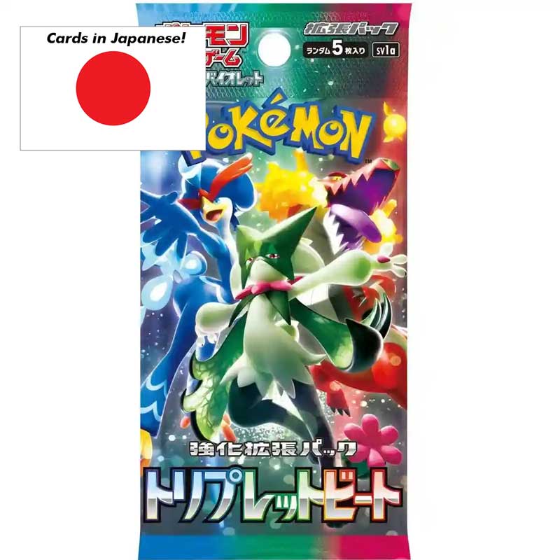 Pokémon Scarlet & Violet Triple Beat (sv1a) Booster paket (5 kort) – JAPANSK