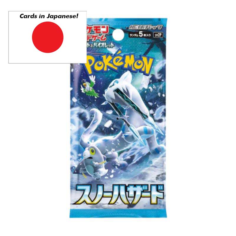 Pokémon Scarlet & Violet Snow Hazard (sv2P) Booster pack (5 Cards) - JAPANESE