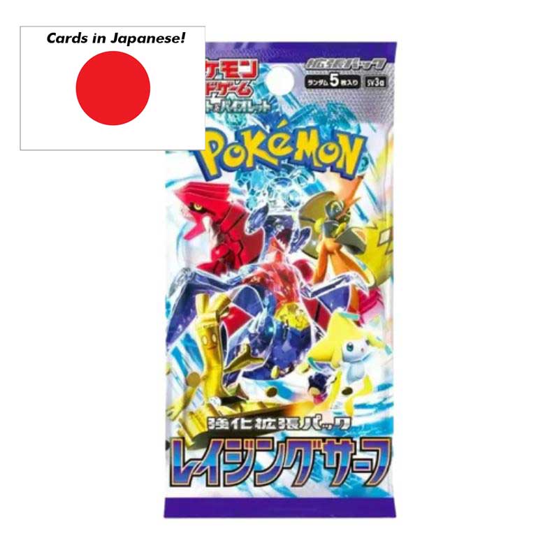 Pokémon Scarlet & Violet Raging Surf (sv3a) Booster paket (5 kort) – JAPANSK