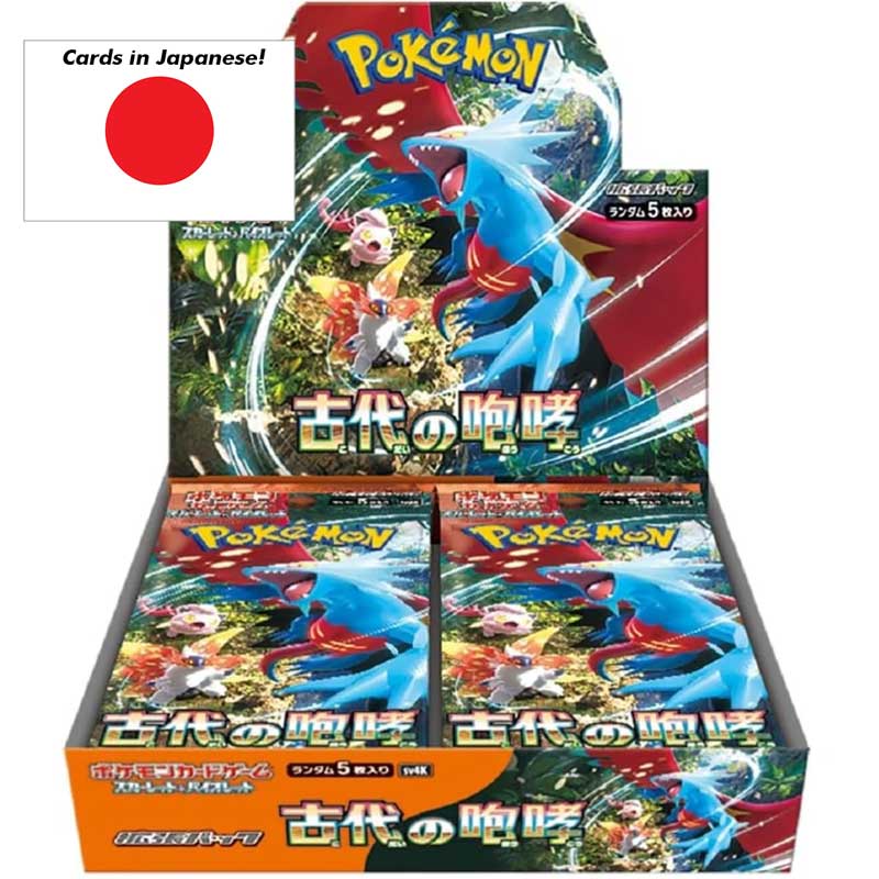 Pokémon Scarlet & Violet Ancient Roar (sv4K) Booster display (30 Packs) – JAPANESE