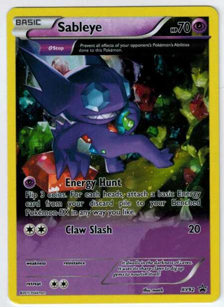 Pokémon, Pokemon Promo Cards, Sableye - XY92 - Full Art Promo