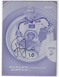 SHL Press Plate, Signed Future Watch, Fredrik Pettersson Frölunda Indians (Case topper)