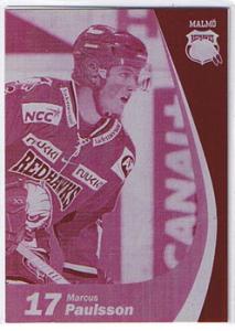 SHL Press Plate, Base, Marcus Paulsson Malmö Red Hawks