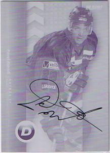 SHL Press Plate, Signed Dominators, Pavel Brendl Brynäs IF