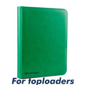 Rebinder - Toploader Zipped 9-Pocket Binder - Green [FOR TOPLOADERS]