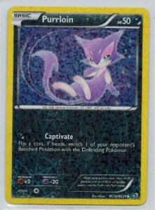 Pokemon, Legendary Treasures, Purrloin - RC13/RC25 - Uncommon
