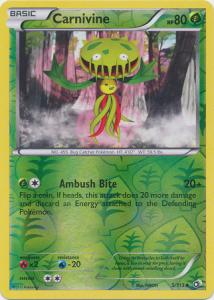 Pokemon, Legendary Treasures, Carnivine - 5/113 - Reverse Holo Uncommon