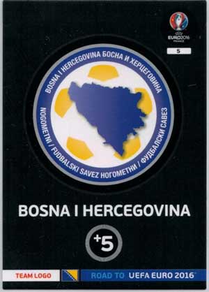 Logos / Team Badges, Adrenalyn Road to Euro 2016, Bosna I Hercegovina