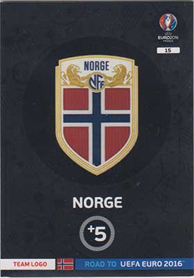Logos / Team Badges, Adrenalyn Road to Euro 2016, Norge